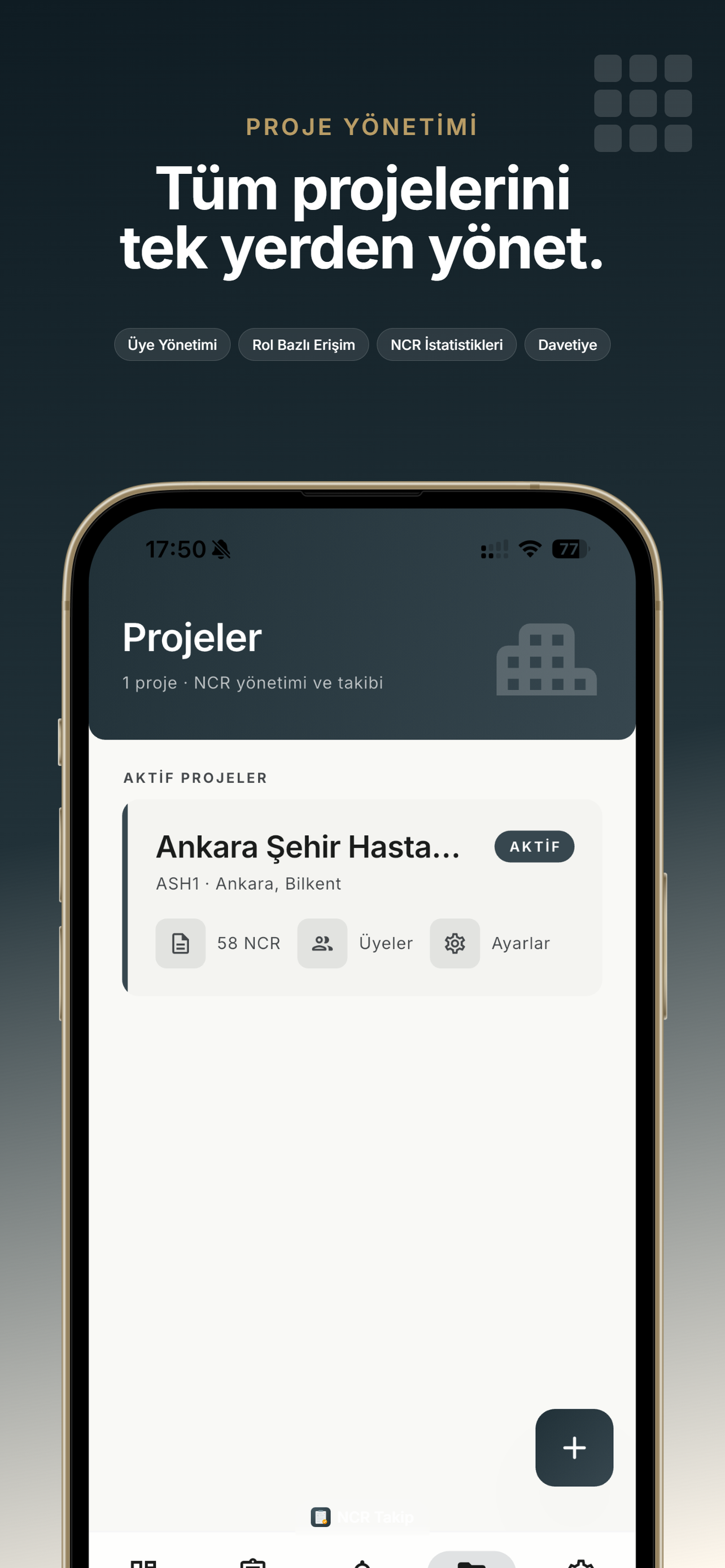 Tüm Projeleriniz Tek Yerden